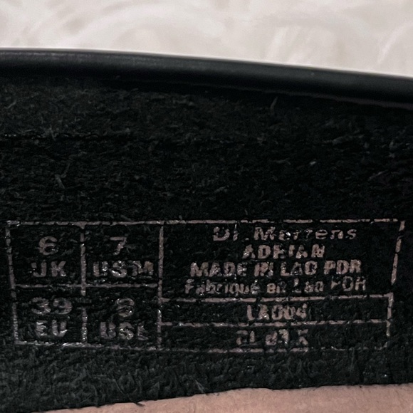 DR. MARTEN Adrian Leather Black Tassel Oxford Slip On Loafers - Womens 8 - Picture 13 of 13